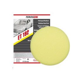   Loctite TEROSON ET 192 Polírszivacs, tépőzáras, közép-kemény, sárga Ø150mm