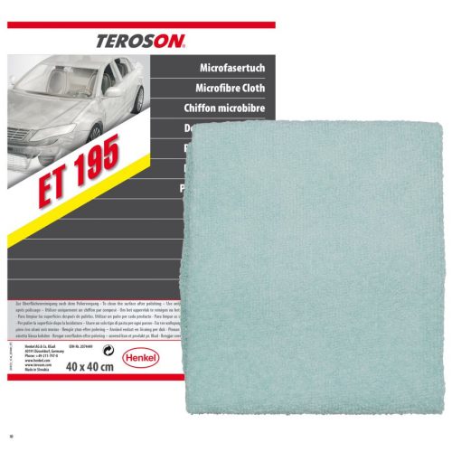 Loctite TEROSON ET 195 Microfiber Cloth Polírkendő, mikroszálas, kék 40x40 cm