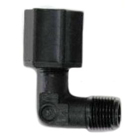   Loctite 97113, 98013, 98009 szelephez 90 fokos, műanyag 1/4"-os termékcső fitting vágógyűrűvel+anya, 