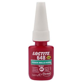   LOCTITE 648 Nagy hőállóságú rögzítő, olajos felületen is működik, növelt hőállóságú (180ºC), inaktív anyagokon is kikeményedik 