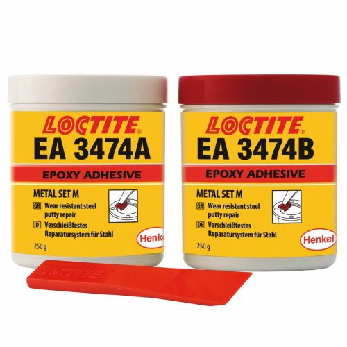 LOCTITE EA 3474 Metal Set M, kopásálló, ásványi töltésű (1:1)