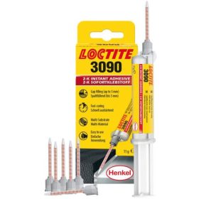   LOCTITE 3090 Kétkomponensű általános pillanatragasztó 7 db keverőszárral,Tartalék keverőszár IDH-ja: 1453183