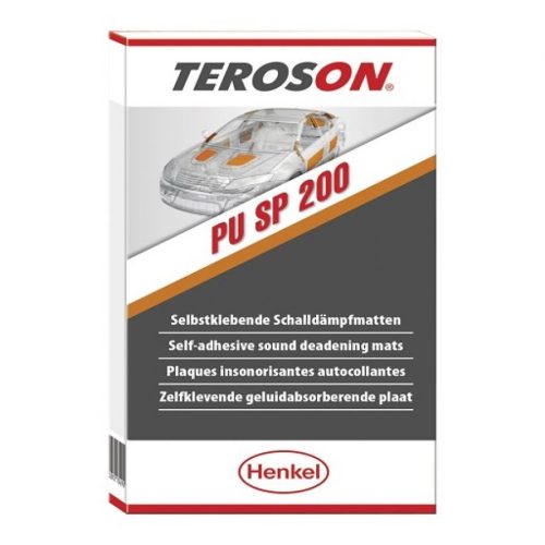 TEROSON PU SP 200 Hangtompító lap, szivacs, PU réteggel, 2 lap/csomag, 1 m2